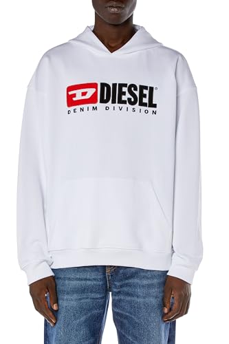 Diesel_S-BOXT-Hood-DIV Felpa_Sweatshirt_Weiß_3XL Große Größen von Diesel