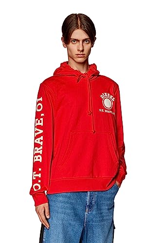 Diesel_S-GINN-HOOD-K21 FELP_Sweatshirt_Rot_XXS von Diesel