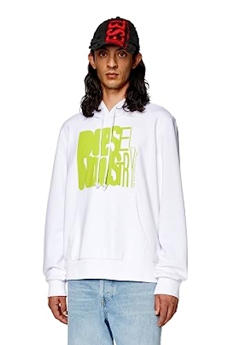 Diesel_S-GINN-HOOD-K29 FELP_Sweatshirt_Weiß_L von Diesel