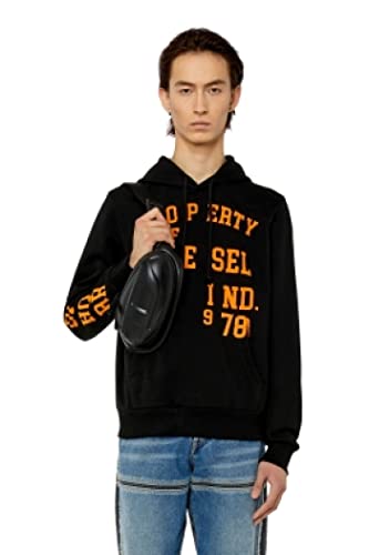 Diesel_S-GINN-HOOD-K32 FELP_SWEATSHIRT_Schwarz_XXL von Diesel