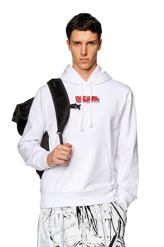 Diesel_S-GINN-HOOD-K37 FELP_Sweatshirt_Weiß_M von Diesel