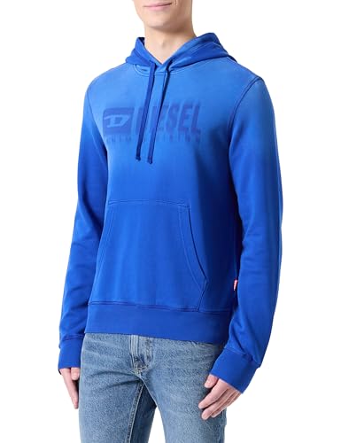Diesel_S-GINN-HOOD-K44 Felpa_Sweatshirt_Blau_M Große Größen von Diesel