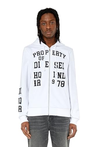 Diesel_S-Ginn-Hood-Zip-K7 F_Sweatshirt_Weiß_XXL von Diesel