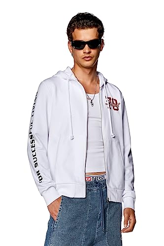 Diesel_S-Ginn-Hood-Zip-K9 F_Sweatshirt_Weiß_XXS Diesel_S-Ginn-Hood-Zip-K9 F_Sweatshirt_Weiß_XXS von Diesel