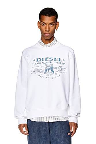 Diesel_S-Ginn-L2 Felpa_Sweatshirt_Weiß_XXL von Diesel