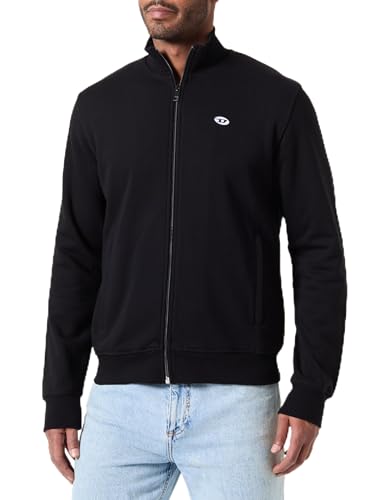 Diesel_S-Lock-DOVAL-PJ Felpa_Sweatshirt_Schwarz_XXL Große Größen von Diesel