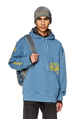 Diesel_S-MACS-Hood-L1 Felpa_Sweatshirt_Blau_L von Diesel