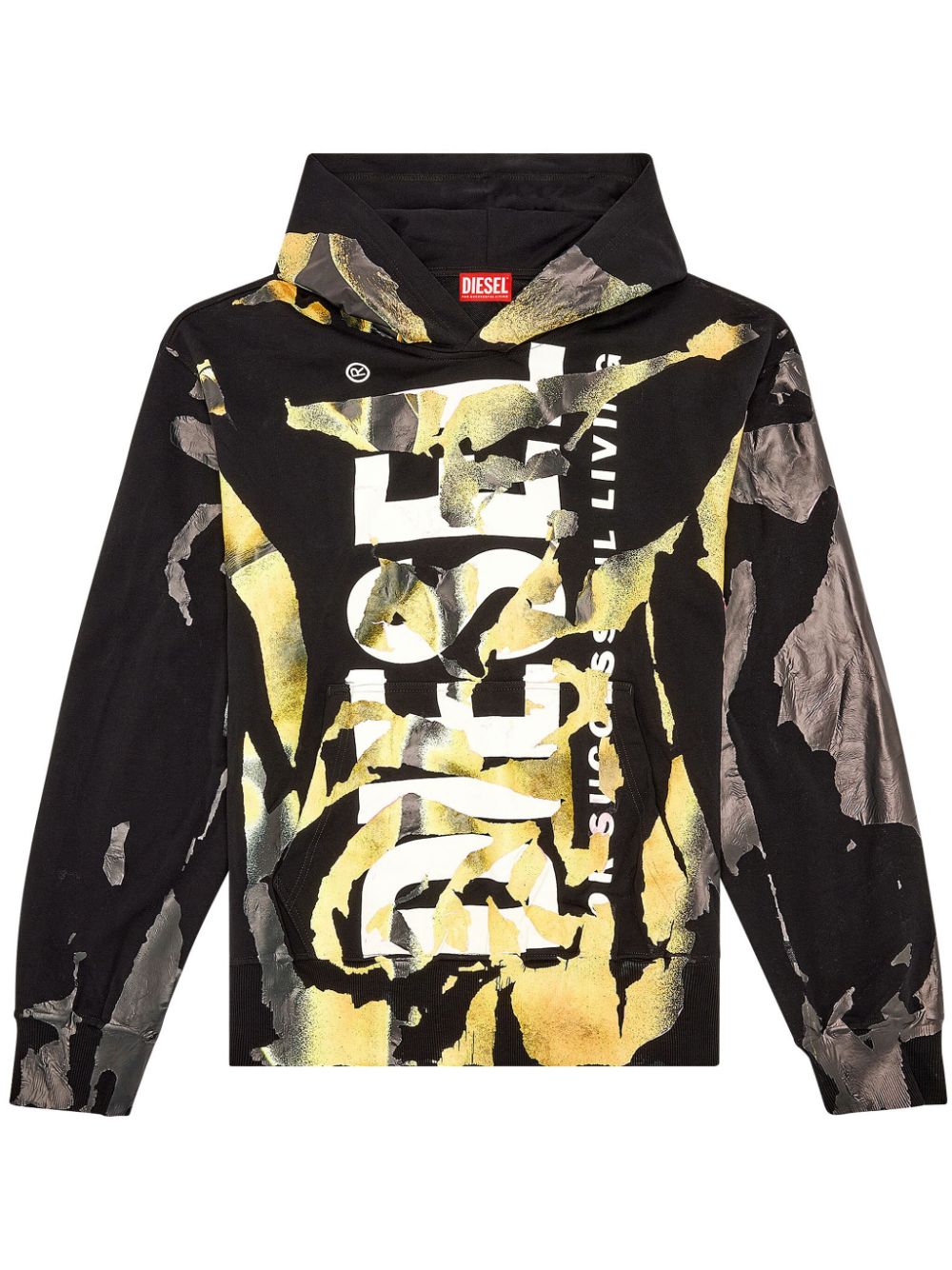 Diesel S-Mac-M1 Hoodie mit Logo-Print - Gelb von Diesel