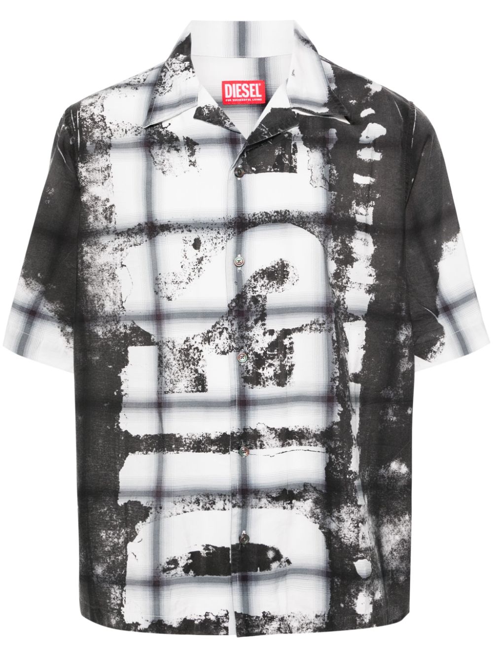 Diesel S-Nabil Hemd mit Print-Mix - Weiß von Diesel