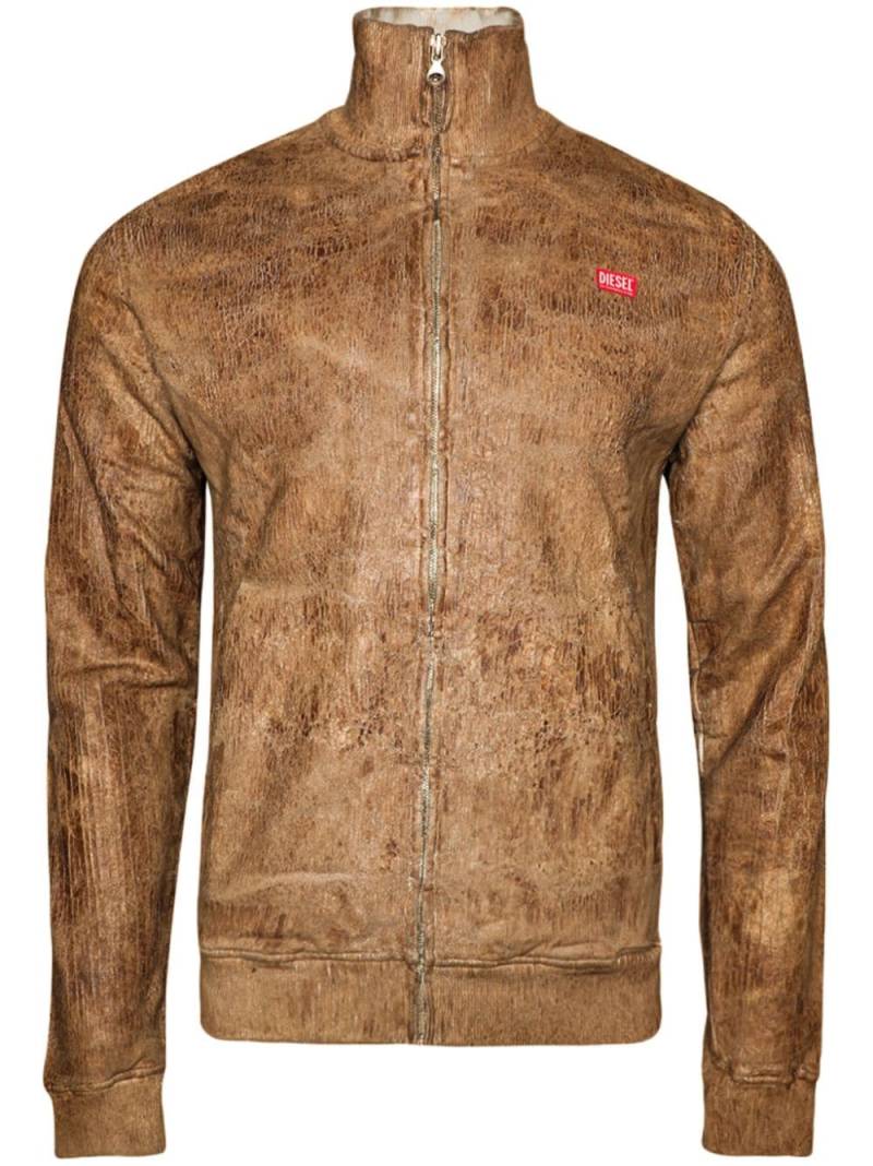 Diesel S-Nyce Bomberjacke mit Logo-Patch - Nude von Diesel