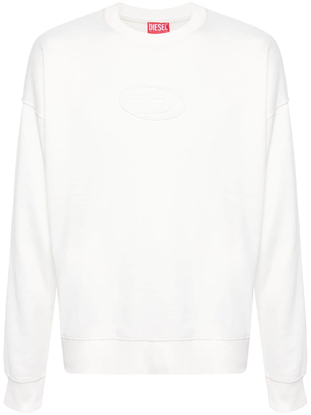 Diesel S-Roby-N1 Sweatshirt mit Logo-Stickerei - Weiß von Diesel