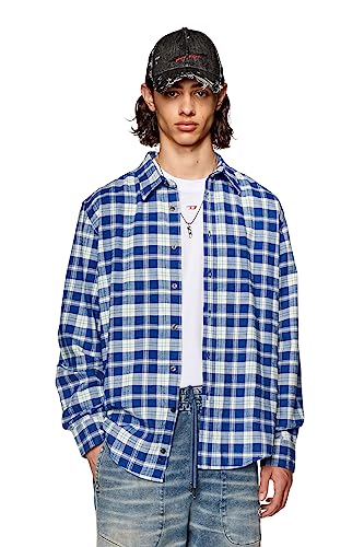Diesel_S-UMBE-CHECK-NW CAMI_SHIRT_Blau_44 von Diesel