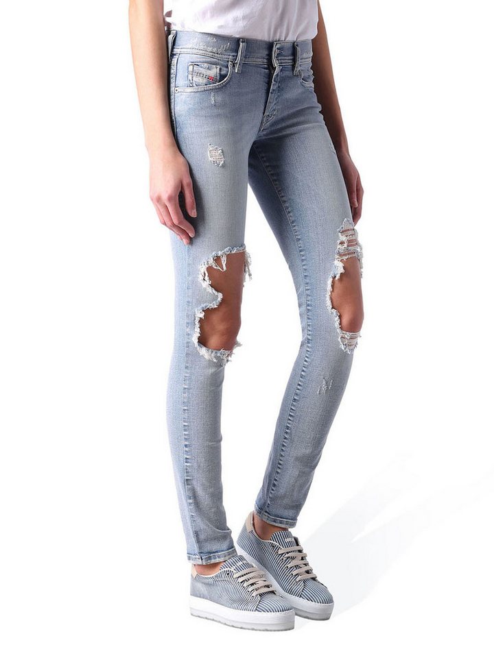 Diesel Skinny-fit-Jeans Diesel Francy 0673G Stretch Damen Jeans Hose Relaxed Skinny von Diesel