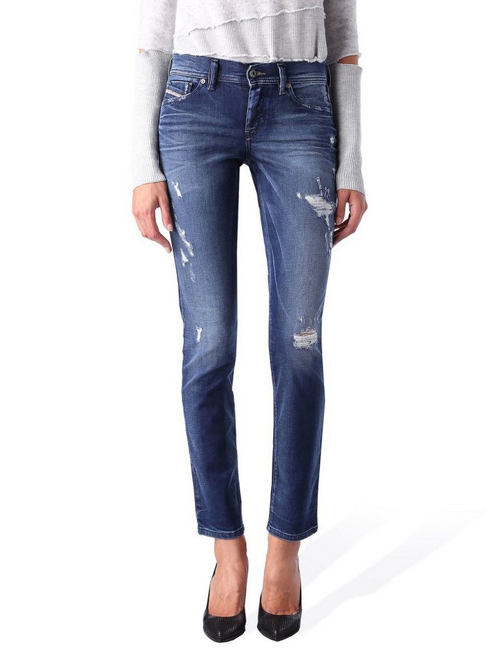 Diesel Skinny-fit-Jeans Diesel Francy 0844M Stretch Damen Jeans Hose Relaxed Skinny von Diesel