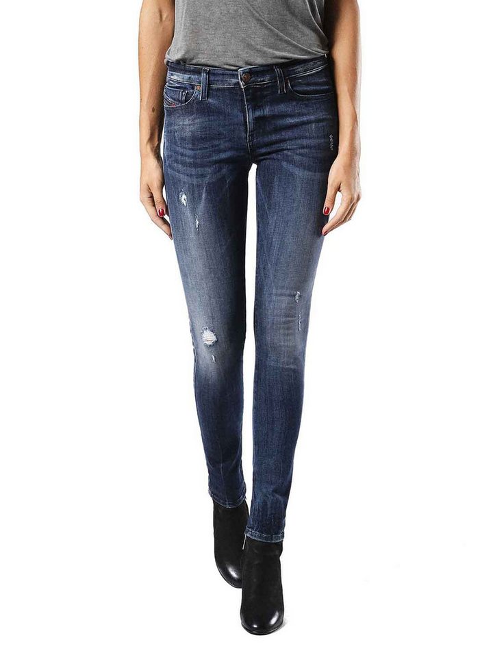 Diesel Skinny-fit-Jeans Diesel Skinzee 0677R Damen Jeans Hose Skinny Super Slim von Diesel