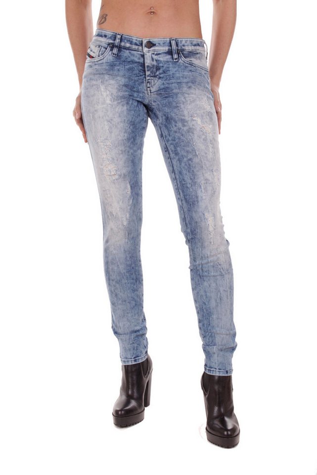 Diesel Skinny-fit-Jeans Diesel Skinzee-Low 0851B Stretch Damen Jeans Hose Skinny von Diesel