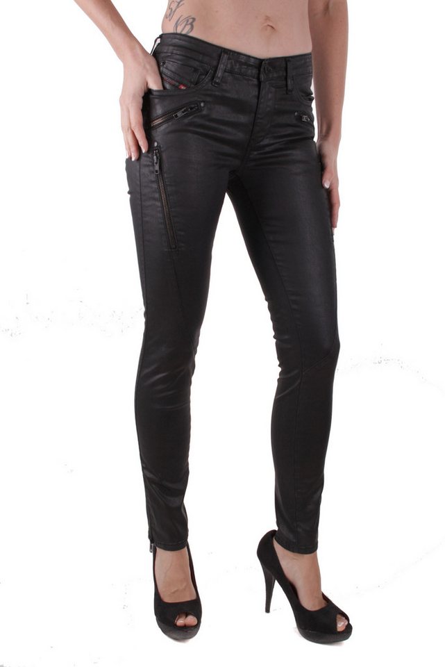 Diesel Skinny-fit-Jeans Diesel Skinzee-SP 0662E Damen Jeans Skinny Glanzhose von Diesel