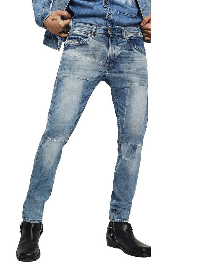 Diesel Skinny-fit-Jeans Diesel Thommer 0092F Herren Jeans Regular Slim Skinny von Diesel