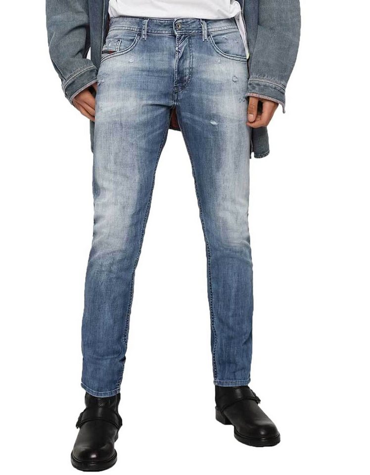 Diesel Skinny-fit-Jeans Diesel Thommer 081AS Herren Jeans Hose Regular Slim Skinny von Diesel