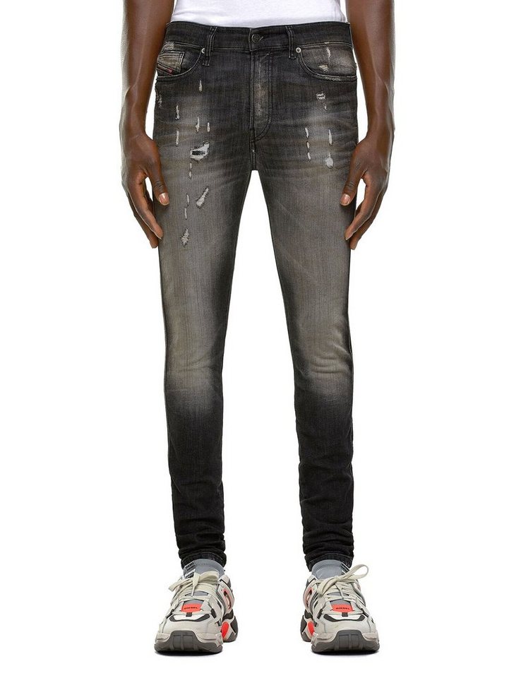 Diesel Skinny-fit-Jeans Super Skinny JoggJeans - Hoher Bund - D-REEFT 009FX - L30 von Diesel