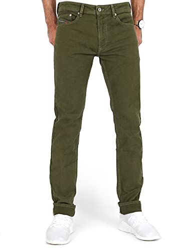 Diesel - Slim Fit Jeans - Thavar XP-R R99S6 Olive Grün, Größe:34W von Diesel