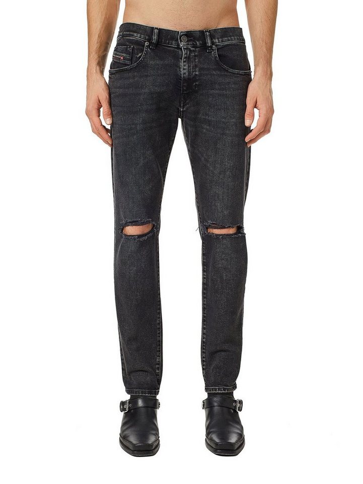 Diesel Slim-fit-Jeans Destroyed Stretch Hose - D-Strukt 09D19 von Diesel