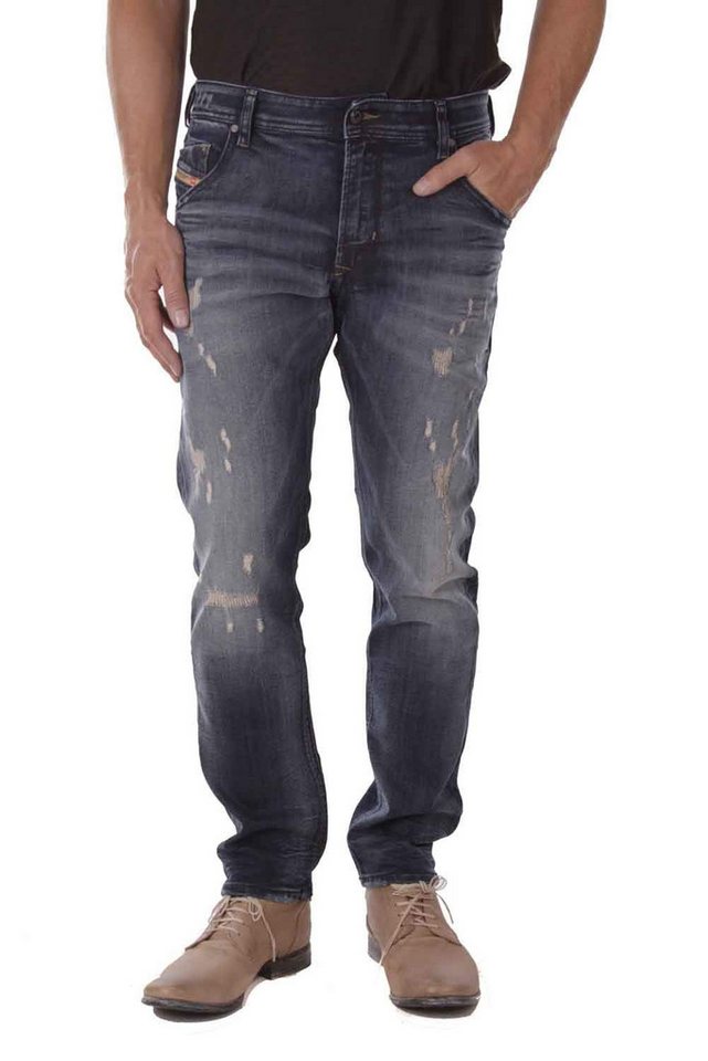 Diesel Slim-fit-Jeans Diesel Herren Jeans Hose Krayver R18V4 Slim Carrot von Diesel