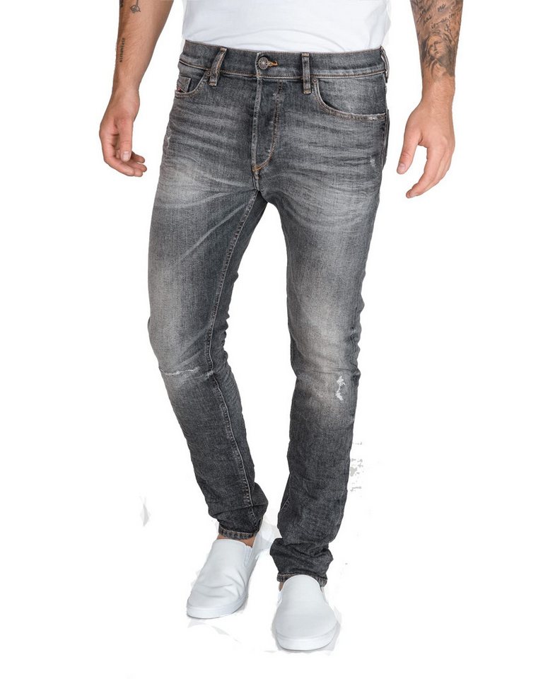 Diesel Slim-fit-Jeans Diesel Tepphar 0090T Herren Jeans Hose Slim Carrot von Diesel