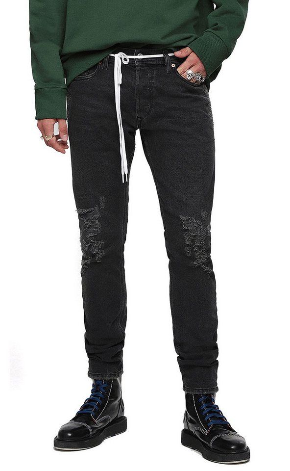 Diesel Slim-fit-Jeans Diesel Tepphar 085AJ Herren Jeans Hose Slim Carrot von Diesel