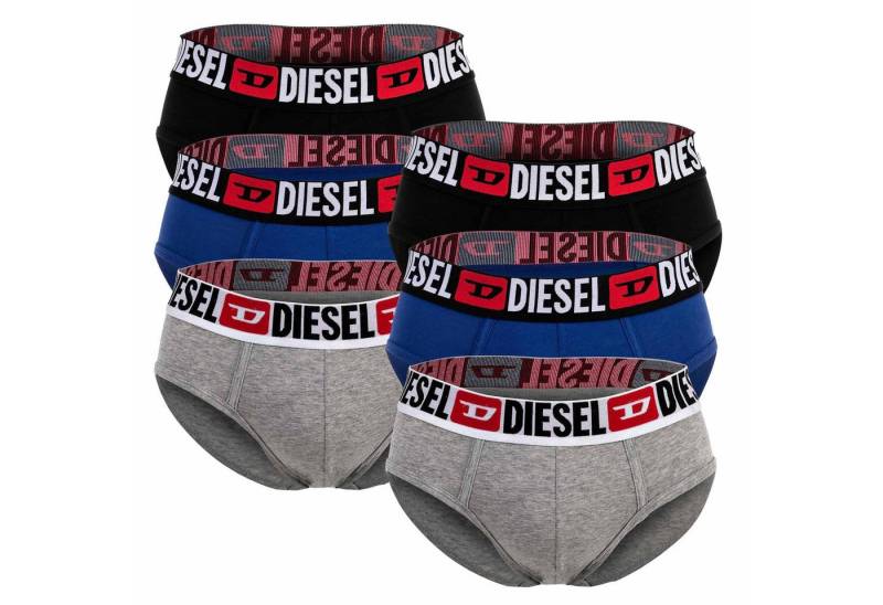 Diesel Slip Herren Slip 6er Pack Baumwolle UMBR-ANDRETHREEPACK (Packung, 6er Pack) von Diesel