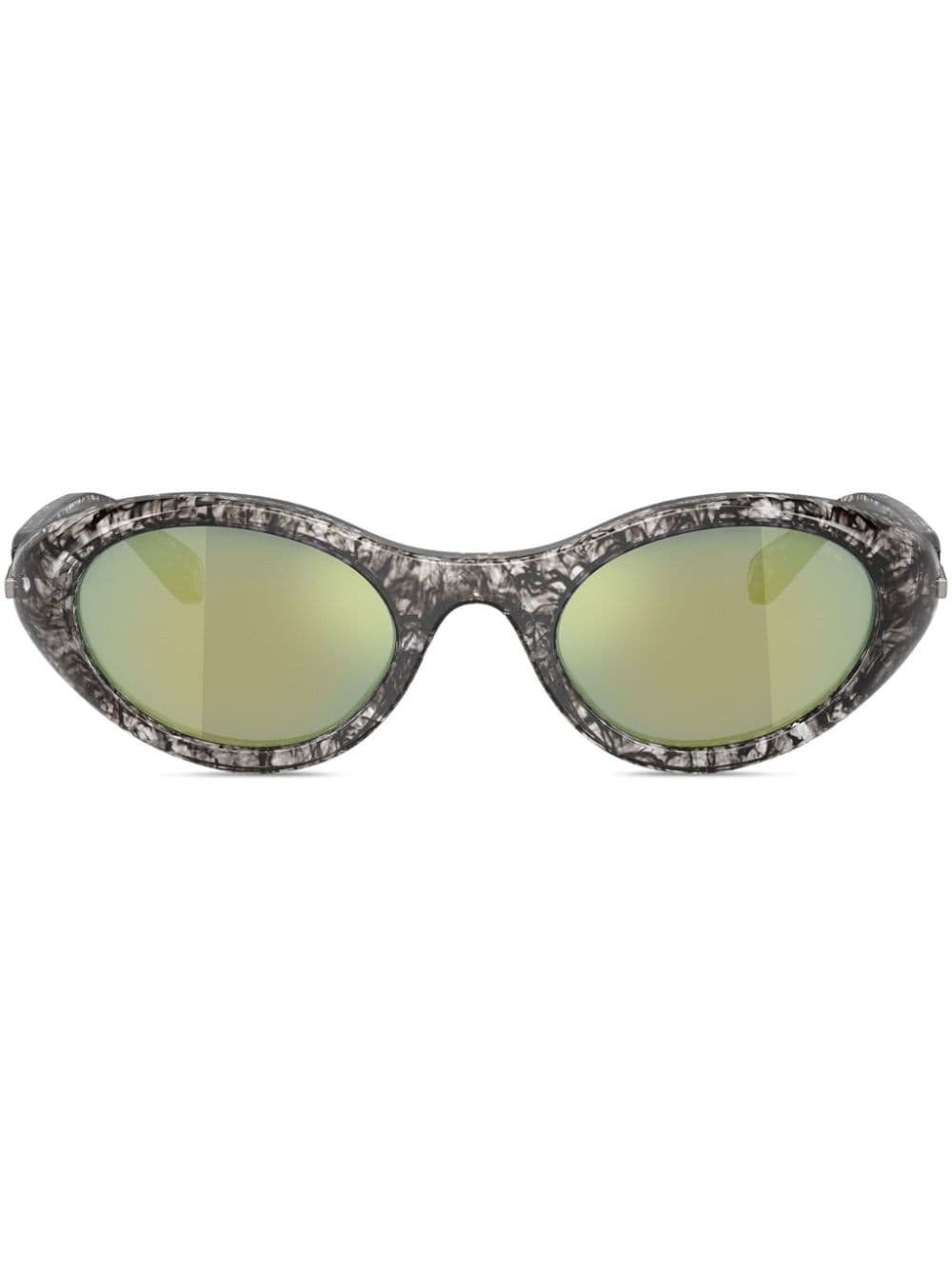 Diesel Sonnenbrille mit ovalem Gestell - Braun von Diesel