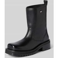 Diesel Stiefel mit Logo-Applikation in Metallic Black, Größe 45 von Diesel
