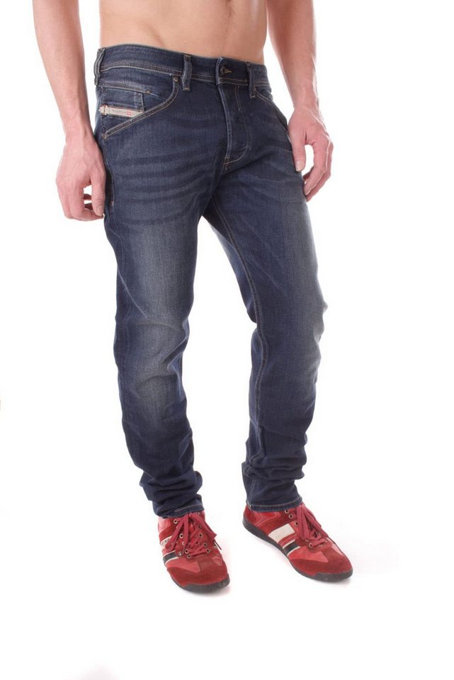 Diesel Straight-Jeans Diesel Belther 0814W_Stretch Herren Jeans Hose Regular Slim Straight von Diesel