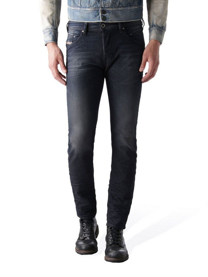 Diesel Straight-Jeans Diesel Belther 0842Q Herren Jeans Hose Regular Slim Straight von Diesel