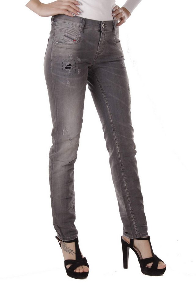 Diesel Straight-Jeans Diesel Belthy 0675C Damen Jeans Hose Slim Straight von Diesel
