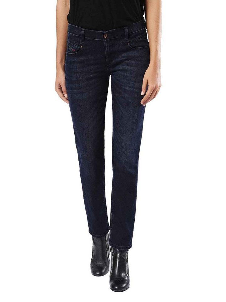 Diesel Straight-Jeans Diesel Belthy 0677J Damen Jeans Hose Slim Straight von Diesel