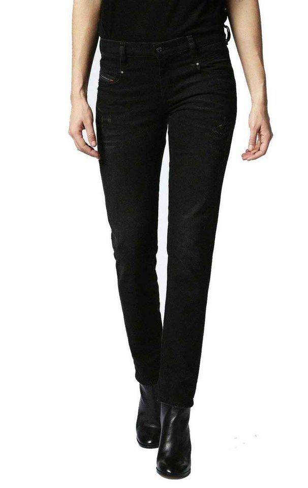 Diesel Straight-Jeans Diesel Belthy-Ankle 0679F Damen Jeans Hose Slim Straight von Diesel