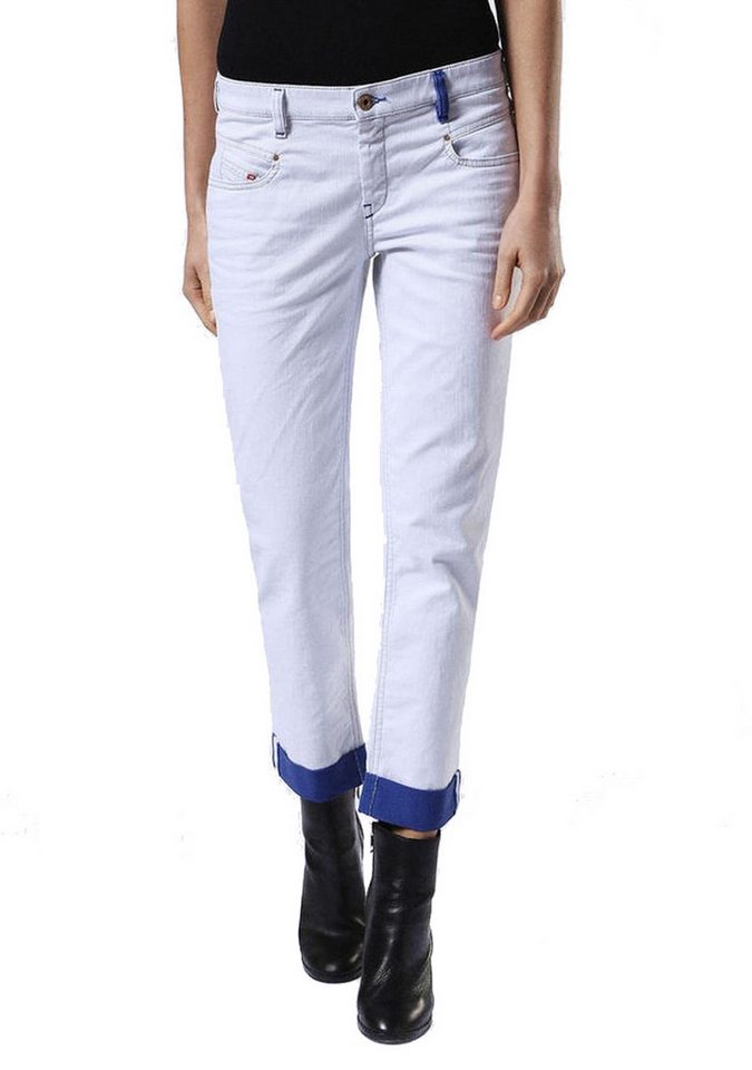 Diesel Straight-Jeans Diesel Belthy-Ankle 0682N Damen Jeans Hose Slim Straight von Diesel