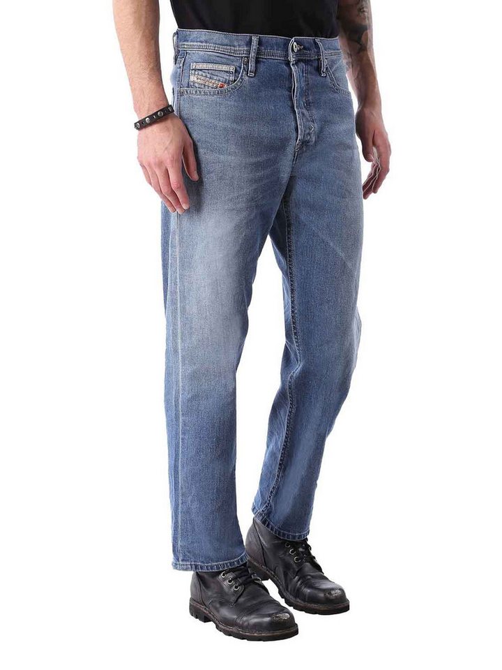 Diesel Straight-Jeans Diesel Herren Jeans Khiro 0852E Regular Straight von Diesel