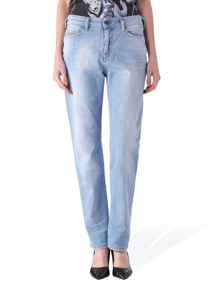 Diesel Straight-Jeans Diesel Reen 0839G Stretch Damen Jeans Hose Regular Straight von Diesel
