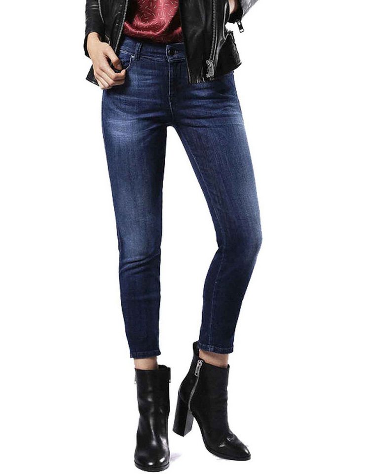 Diesel Straight-Jeans Diesel Sandy 0679K Stretch Damen Jeans Hose Slim Straight von Diesel