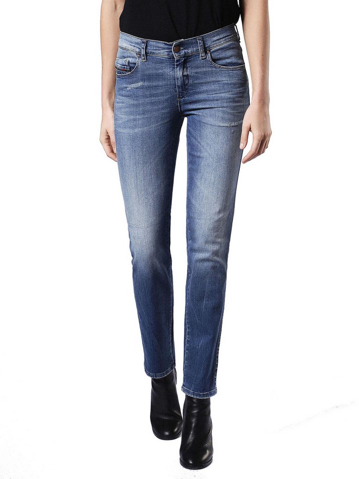Diesel Straight-Jeans Diesel Sandy 0681U Damen Jeans Slim Straight von Diesel
