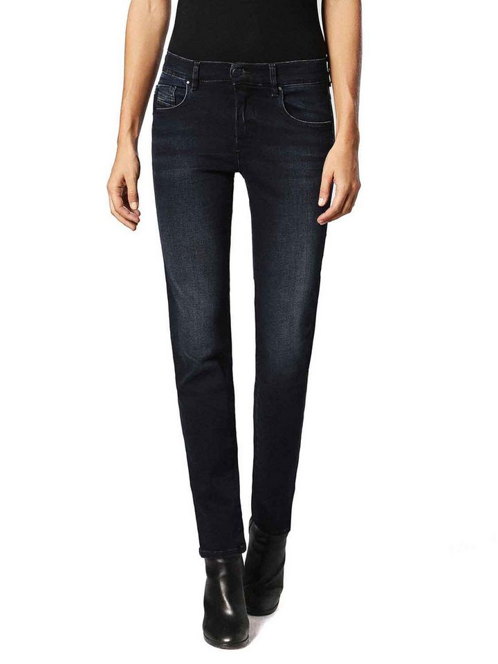 Diesel Straight-Jeans Diesel Sandy 0686B Stretch Damen Jeans Hose Slim Straight von Diesel