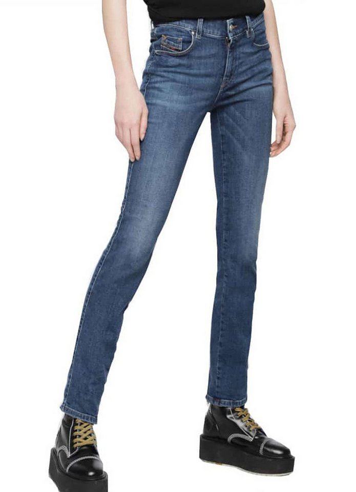 Diesel Straight-Jeans Diesel Sandy 069AJ Damen Jeans Hose Slim Straight von Diesel