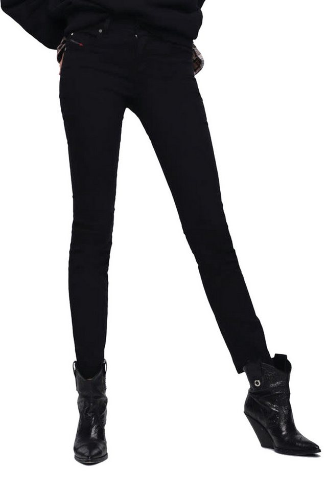 Diesel Straight-Jeans Diesel Sandy 069EI Damen Jeans Hose Slim Straight von Diesel