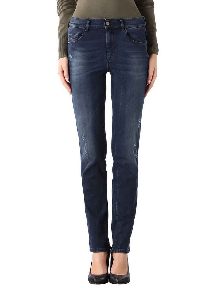 Diesel Straight-Jeans Diesel Sandy 0846Q Stretch Damen Jeans Hose Slim Straight von Diesel