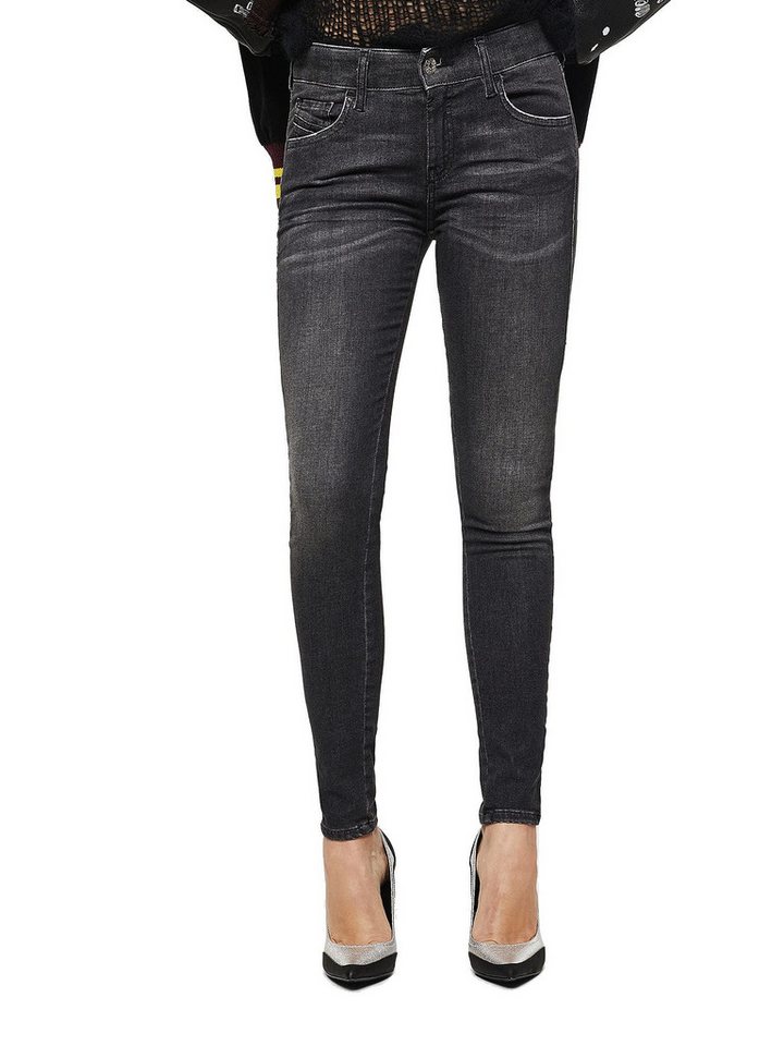 Diesel Straight-Jeans Diesel Slandy 083AI Damen Jeans Slim Straight von Diesel