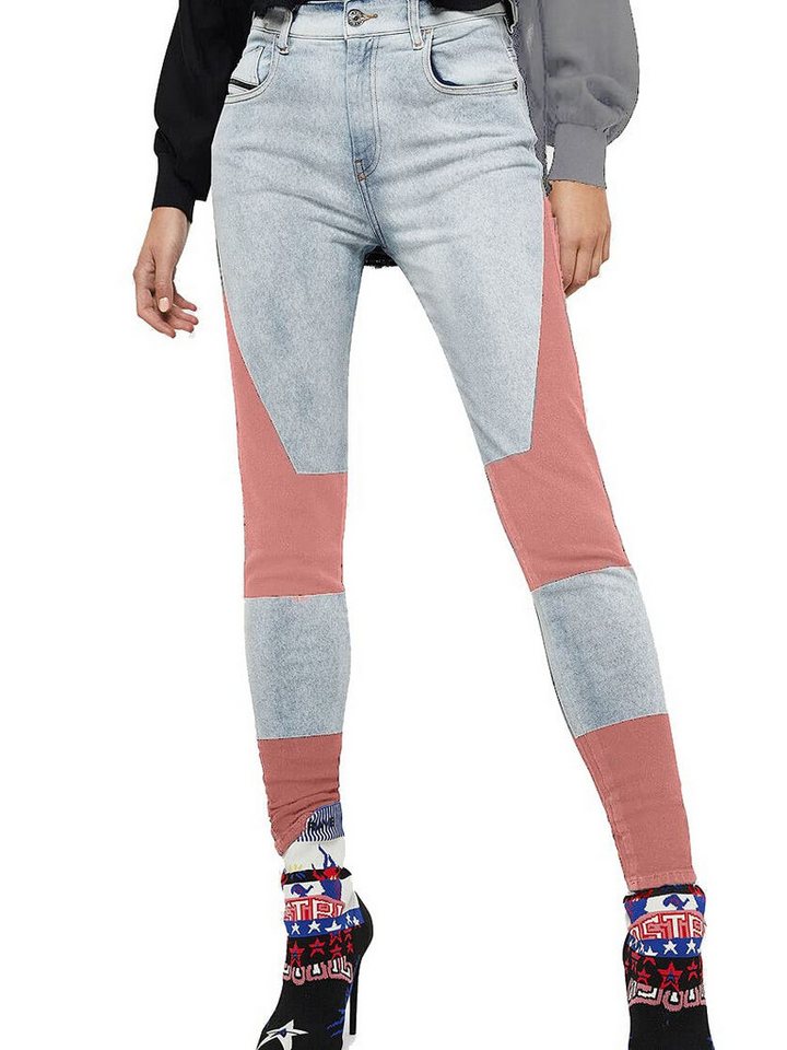 Diesel Straight-Jeans Diesel Slandy-High-SP 0890M Damen Jeans Slim Straight von Diesel