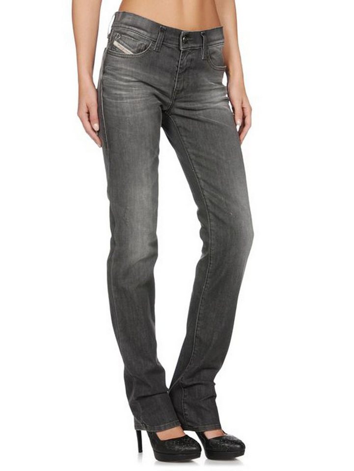 Diesel Straight-Jeans Diesel Straitzee 0815B Damen Jeans Hose Regular Slim Straight von Diesel