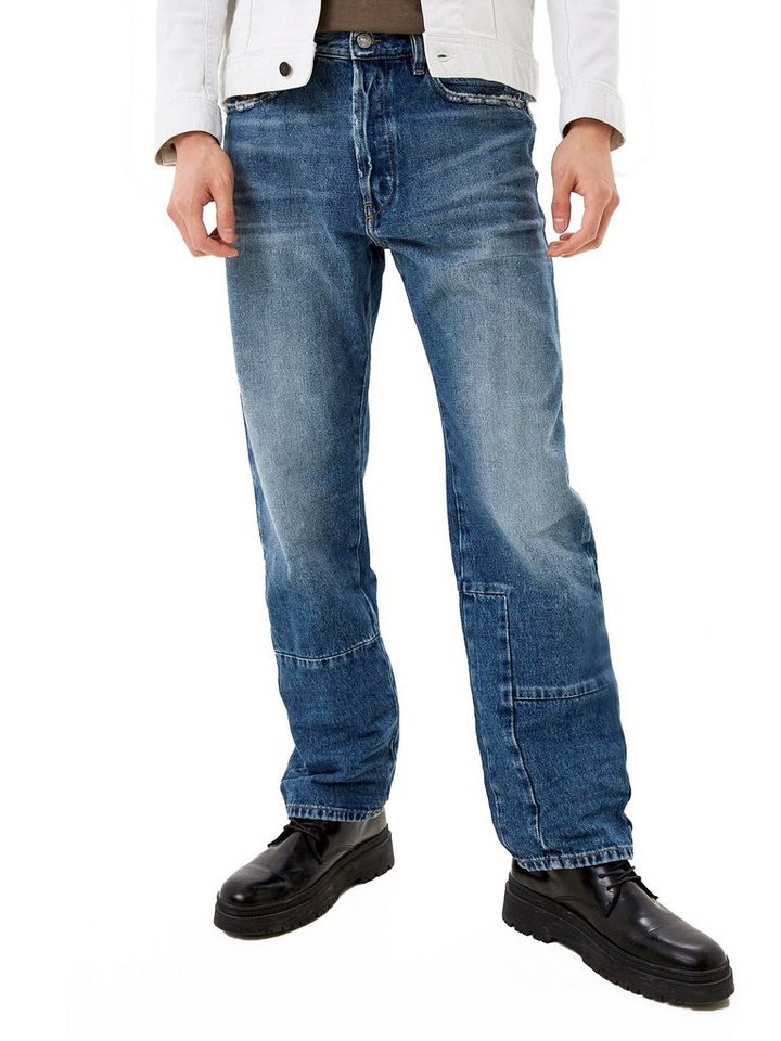 Diesel Straight-Jeans Patchwork - Bequeme Passform - D-Macs 009PI - Länge:32 von Diesel